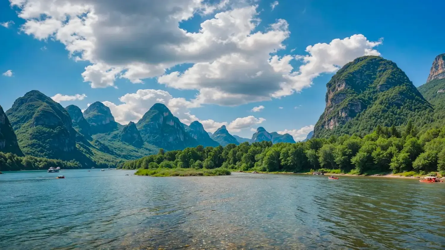 Illustrated China travel image for guilin