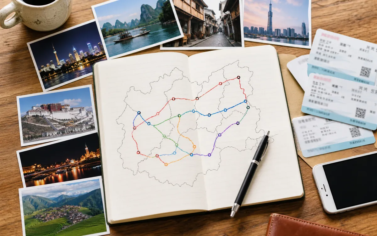 China destination planning map